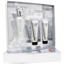 Set Paris Hilton Platinum Rush 4Pzs 100...-PerfumeriaparaTodos-Belleza y Cuidado Personal