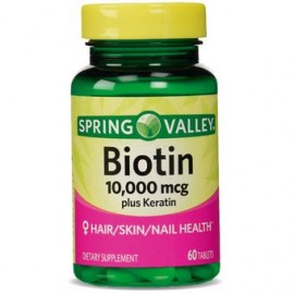 Spring Valley Biotin c/ Keratin 10,000 m...-PerfumeriaparaTodos-Belleza y Cuidado Personal