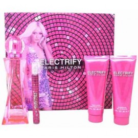 Set Paris Hilton Electrify 4Pzs-PerfumeriaparaTodos-Belleza y Cuidado Personal