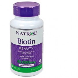 Biotina Natrol 10,000 Mcg 100 Tabletas-PerfumeriaparaTodos-Belleza y Cuidado Personal