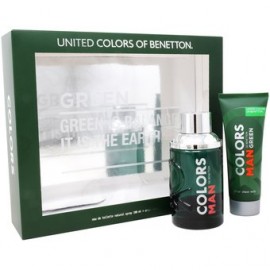 Set Benetton Colors Green Man 2Pzs 100 m...-PerfumeriaparaTodos-Belleza y Cuidado Personal