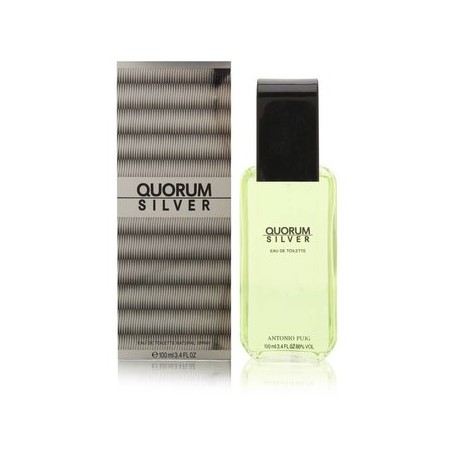 Quorum Silver 100 Ml Eau De Toilette Spr...-PerfumeriaparaTodos-Belleza y Cuidado Personal