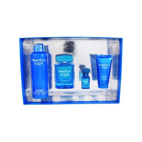 Set Perry Aqua 4 Pzs 100 Ml-PerfumeriaparaTodos-Belleza y Cuidado Personal