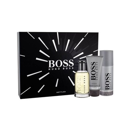 Set Boss Bottled 3Pzs 100 ml Edt Spray +...-PerfumeriaparaTodos-Belleza y Cuidado Personal