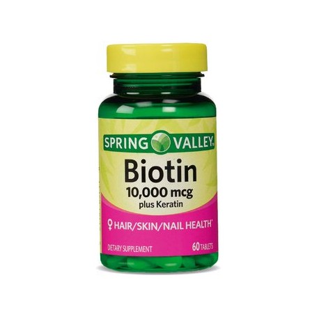 Spring Valley Biotin c/ Keratin 10,000 m...-PerfumeriaparaTodos-Belleza y Cuidado Personal