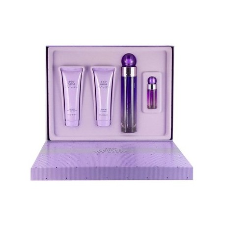 Set 360 Purple Dama Perry Ellis 4 Pz - O...-PerfumeriaparaTodos-Belleza y Cuidado Personal