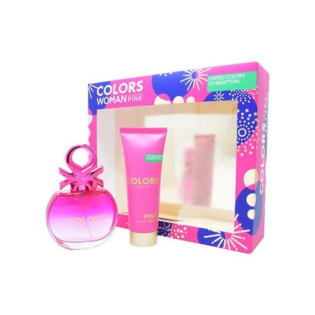 Set Benetton Colors Pink 2Pzs-PerfumeriaparaTodos-Belleza y Cuidado Personal