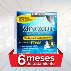 Minoxidil 5% Kirkland ESPUMA / FOAM  6 M...-PerfumeriaparaTodos-Belleza y Cuidado Personal