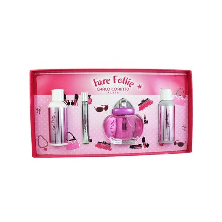 Set Fare Follie 4Pzs Eau de Toilette-PerfumeriaparaTodos-Belleza y Cuidado Personal