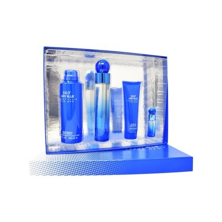 Set 360° Very Blue 4Pzs 100 ml Edt Spray-PerfumeriaparaTodos-Belleza y Cuidado Personal