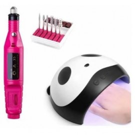 Combo Lámpara Uv Led Panda + Pulidor Dri...-PerfumeriaparaTodos-Belleza y Cuidado Personal