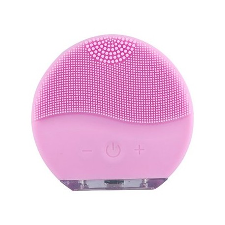 Limpiador Facial de Silicón con USB-Rosa-PerfumeriaparaTodos-Belleza y Cuidado Personal