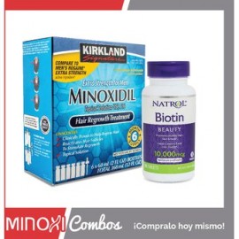 6 Meses de Minoxidil Kirkland 5% + Bioti...-PerfumeriaparaTodos-Belleza y Cuidado Personal