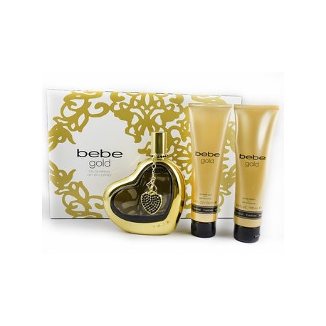 Set Bebe Gold 3 Pzs 100 Ml Edp Spray +Lo...-PerfumeriaparaTodos-Belleza y Cuidado Personal